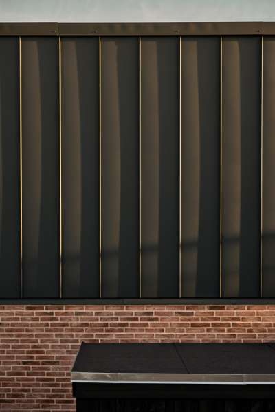 Historisk skov får åkande-nabo beklædt med stålprofiler, Åkandehaven, Langedam 1, 3250 Græsted